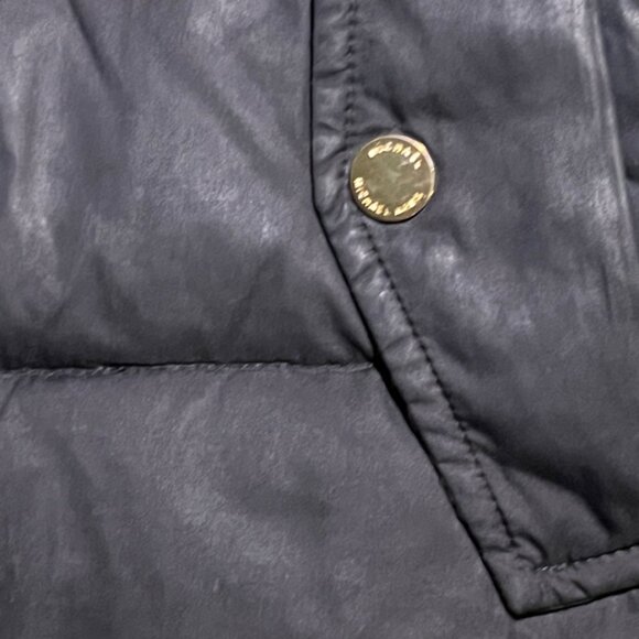 Michael Kors XS Black Down Feather Faux Fur Removable Collar Down‎ Coat - Picture 7 of 9